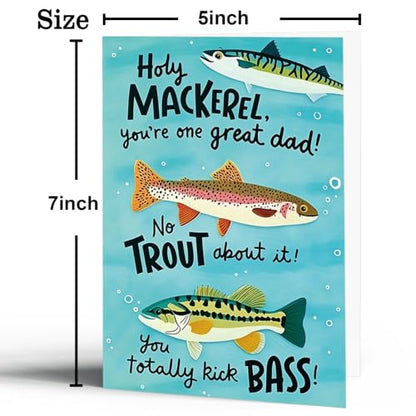 Funny Dad Birthday Card from Daughter Son - color: BK-127