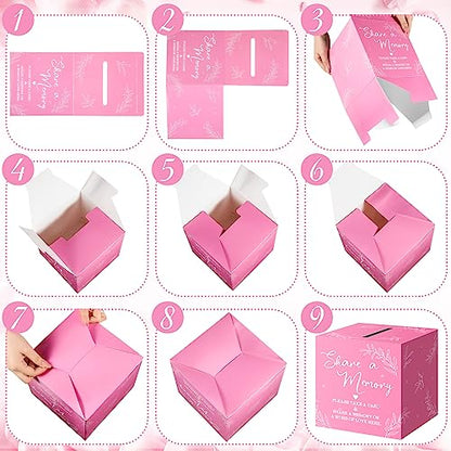 Pajean 50 Share a Memory Cards and Box, Pink, Trendy - color: Pink, style: Trendy