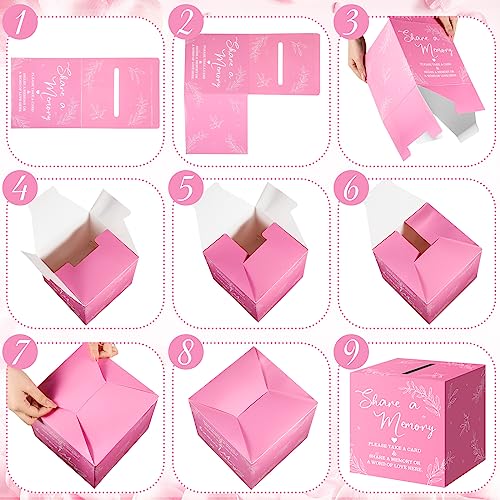 Pajean 50 Share a Memory Cards and Box, Pink, Trendy - color: Pink, style: Trendy