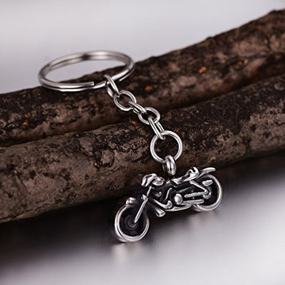 Motorcycle Cremation Jewelry Ashes Pendant Urn Necklace Memorial Keepsake - style: Keychain-motorcycle2