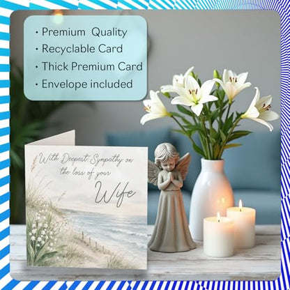 Stuff4 Comforting Sympathy Card, Loss of Wife - color: Wife