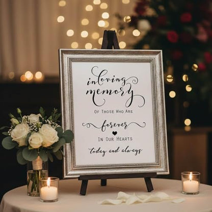 in Loving Memory Memorial Table Print: 8 x 10 Inch Unframed