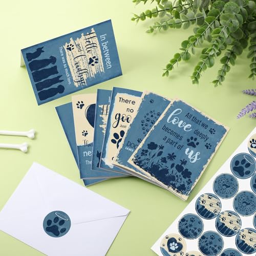 Geyoga 36 Set Pet Sympathy Card with Envelope Bulk, Stylish - color: Stylish