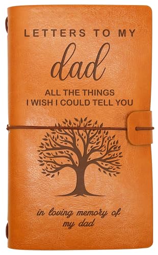 ZVMIS Dad Memorial Remembrance Gift-Bereavement Gift-Refillable Travel Photo Diary Journal-Sympathy Gift for Loss of Father-Letters To My Dad,All The Things I Wish I Could Tell You-In Loving Memory - style: Style34-3-letters to my dad