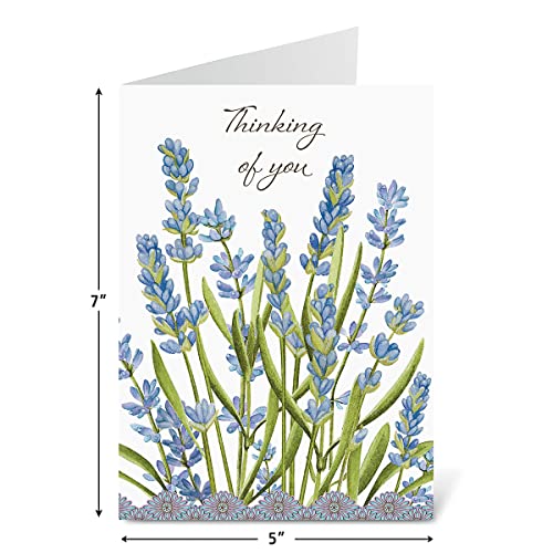 Current Sweet Wishes Thinking of You Cards with Envelopes - Assortment of 20 Greeting Cards, 10 Designs, Large 5" x 7" Thinking of You Cards for Women - style: Sweet Wishes
