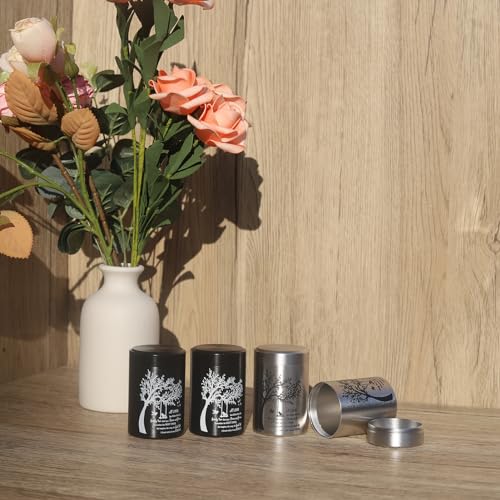3 Inches Small Urns for Human Ashes Set of 8 Mini Urns for Sharing Small Keepsake Urns Memorial Ashes Holder-Family Tree - size: Set of 8-bird tree