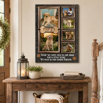 KiKiLuna Personalized Dog Memorial Canvas Wall Art for Dog Owner - color: Design 12