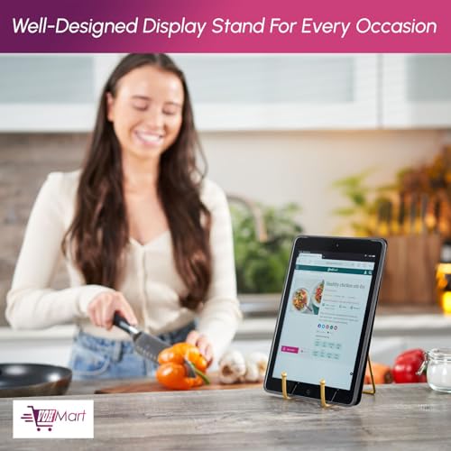 Plate Stands for Display, 2 Pack 4 Inch Gold Metal Easel - color: Gold, size: 2 Pack 4 Inches