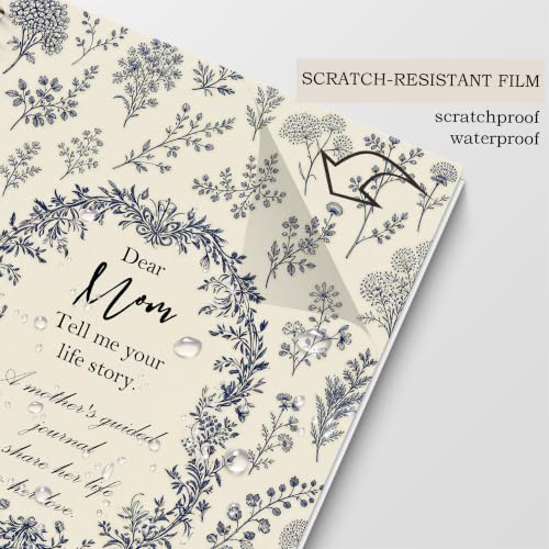 Poecinvi Dear Mom Tell Me Your Life Story Guided Journal 5.5x8.3 | Mother's Guided Memory Journal to Share Her Life and Love, Meaningful Keepsake Gift for Mom, Hardcover Spiral Notebook - color: Dear Mom