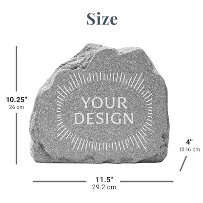 Let's Make Memories Personalized Memorial Garden Stone - Sympathy - Loss of Loved One - Condolences - Outdoor - Headstone - Durable Resin - Upright Garden Marker - Photo - Lasting Legacy - style: Lasting Legacy