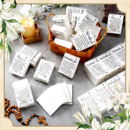 Sinmoe 30 Pack Funeral Tissues Packs for Guests Memorial Keepsakes Facial Pocket Tissues Bulk Favors Inspirational Poem 3 Ply Mini Travel Size Tissue Packs for Guests Relatives Family (Memorial) - style: Memorial