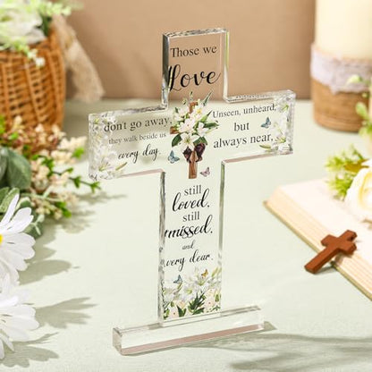 Jetec Sympathy Gifts for Loss of Loved One Memorial Bereavement Gift,Cross - style: Cross