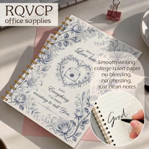 Rqvcp Not a Love Letter Lined Journal Notebook 5.5x8.3in - color: Everything I've Been Wanting To Tell You