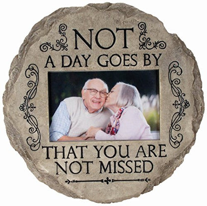 Spoontiques - Garden Décor - Memory Grandpa Stepping Stone - Decorative Stone for Garden - style: Memory Grandpa