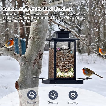 Memorial Bird Feeder for Loss of Mom - Sympathy Bereavement Gifts for Loss of Mother Remembrance Funeral Condolence Gifts Thoughtful Sorry for Your Loss Gifts for Loss of Loved One