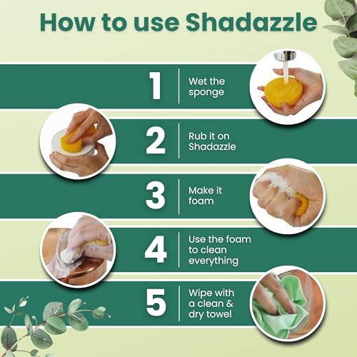 Shadazzle Natural All Purpose Cleaner and Polish, 2 Pack Eucalyptus Scent - size: 10.58 Ounce (Pack of 2)
