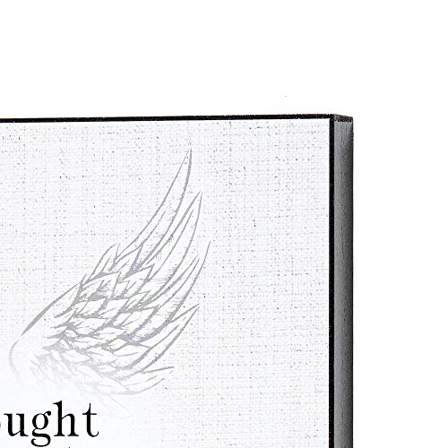 Dicksons I Thought of You Today Angel Wing White 10 x 8 MDF Decorative Wall Sign Plaque