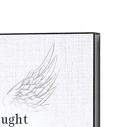 Dicksons I Thought of You Today Angel Wing White 10 x 8 MDF Decorative Wall Sign Plaque