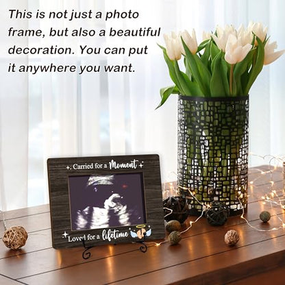 Miscarriage Memorial Picture Frame, Carried For A Moment Photo Frame, Baby Memorial Frames, Baby Loss Remembrance Gifts, Sympathy Gifts For Loss Of Loved Baby, Wooden Picture Frames -A28