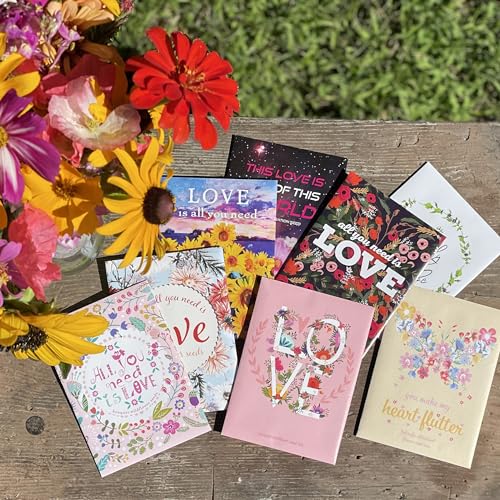 All You Need is Love Bouquet 25 Wildflower Packets for Planting, Perfect Valentines Gift, Garden Seeds to Grow Live Plants, Flowers - Bentley Seed Co. - style: All You Need Is Love