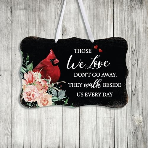 LifeSong Milestones Memorial Wall Hanging Signs Bereavement Keepsake Condolence Funeral Gift For Loss of Loved One 8x12 (Those We Love Don't Go Away (Black)) - color: Those We Love Don't Go Away (Black)