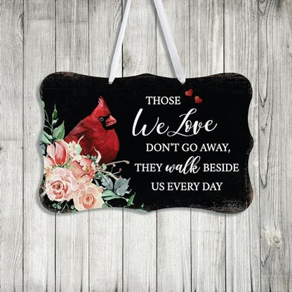 LifeSong Milestones Memorial Wall Hanging Signs Bereavement Keepsake Condolence Funeral Gift For Loss of Loved One 8x12 (Those We Love Don't Go Away (Black)) - color: Those We Love Don't Go Away (Black)