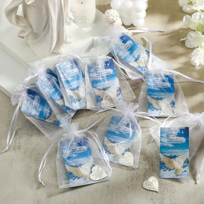 Sureio 30 Sets Heart Pocket Hug Token Funeral Keepsakes Prayer Cards