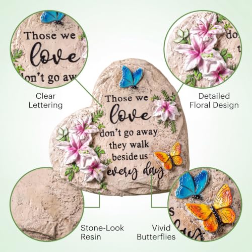 Jetec 10 Inch Memorial Garden Stepping Stone Sympathy Gift Loved One Loss - size: 10 Inch