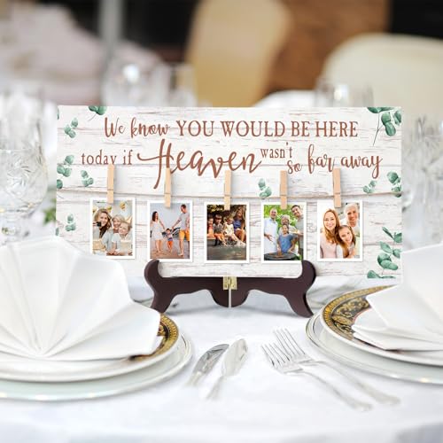 RattanView Wood Memory Sign 16 x 8 Inch in Loving Memory, Eucalyptus 4 - style: Eucalyptus 4
