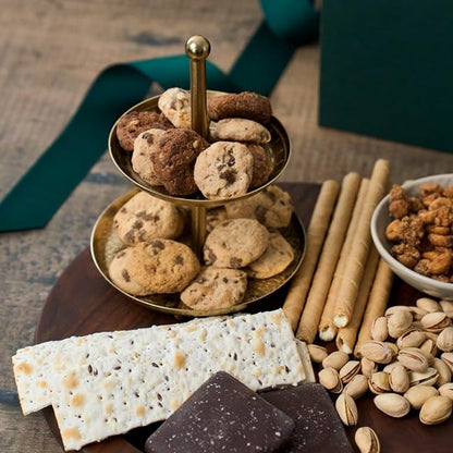 Snack Gift Basket Premium of Meat, Cheese, Cookies, Chocolate and Popcorn by GourmetGiftBaskets.com