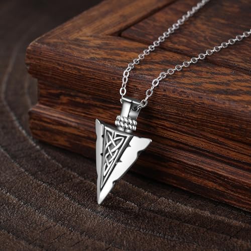 Flower Cute Animal Sterling Silver Pendant Urn Ashes Necklace for Women BF0709 - color: Arrow 1