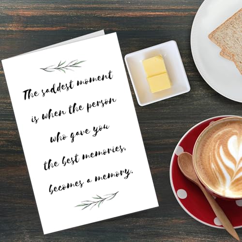 Sympathy Greeting Card with Envelopes To Express Your Condolences Grief for Loss of Mother, Pet, Father, Thinking Of You Card - color: HK038