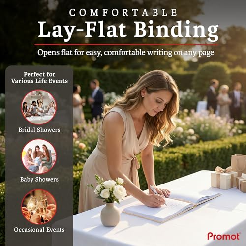 Personalized Hardcover Wedding Guestbook - (Champagne Gold) | Elegant Wedding Keepsake Design, Premium Hardcover Construction, Smooth Lined Writing Pages, Perfect for Cherished Messages - color: Champagne Gold