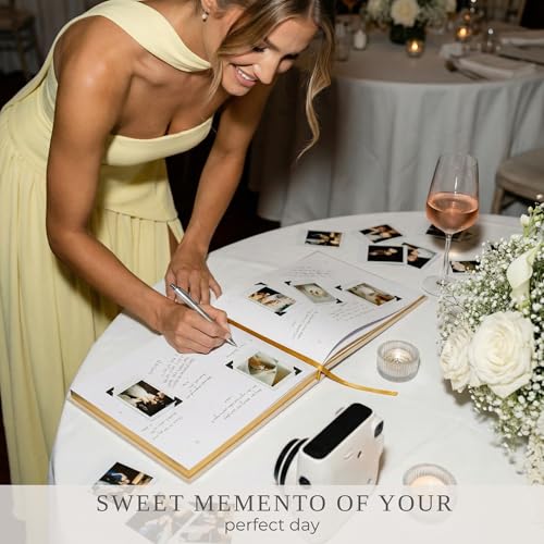 Beautiful Wedding Guest Book for Your Wedding Reception - Velvet Guestbook - color: Beige
