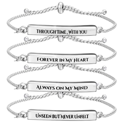 Ecation Cremation Jewelry, Urn Bracelet for Ashes - color: Silver, style: Classic