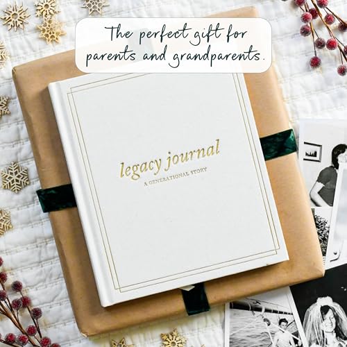 DUNCAN & STONE PAPER CO. Grandparents Legacy Journal (Charcoal) - A Guided Life Story Journal for Grandparents or Parents to Share their Memories & Keepsakes - Memory Book - Grandparents Gifts - style: Legacy Charcoal