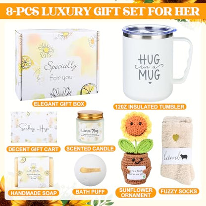 Get Well Gifts Baskets for Women - Care Package After Surgery Recovery Gifts,Feel Better Set Thinking Of You Self Care Gifts for Women Sympathy Box for Sick Friend Post Surgery