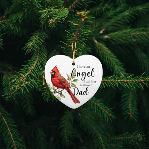 Sympathy Gifts for Loss of Loved One Dad Bereavement Gifts for Loss of Father Dad in Memory Gift I Have an Angel in Heaven I Call Him Daddy Christmas Ornaments