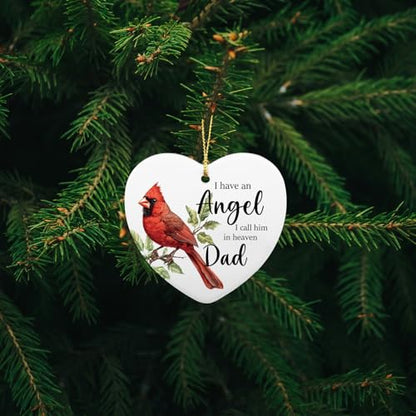 Sympathy Gifts for Loss of Loved One Dad Bereavement Gifts for Loss of Father Dad in Memory Gift I Have an Angel in Heaven I Call Him Daddy Christmas Ornaments