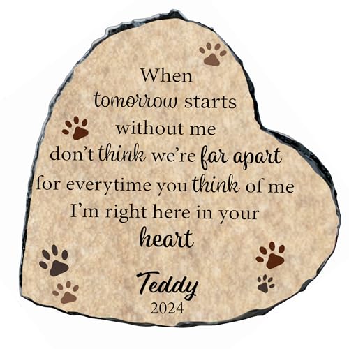 Personalized Cat Memorial Stone, Dog Cat Loss Memorial Gift, Loss of Cat Sympathy Gift, Memorial Plaque Pet Passing Away Gift (S-008) - color: S-008