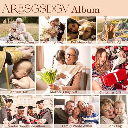 Dog Photo Album 4x6 18 Pockets Photos, Dog Mom Dad Lover Gifts, Cute Puppy Paw Print Bone Small Mini Photo Album Hold 36 Pictures Book for Pet Parents - color: Paws