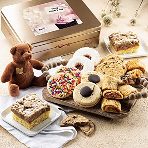 Mothers Day Gift Baskets for Co-Workers & Friends — Gourmet Food Gifts for Women, Mom, Daughter, Sister & Office by Dulcet Gift Baskets - Personal Note Option Available - style: Mother's day