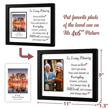 Memorial Gifts LED Shadow Box 4x6 Picture Frame Sympathy Condolences Grief - size: In Loving Memory