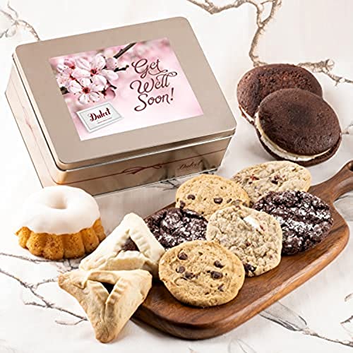 Get Well Soon Gifts For Men Get Well Soon Gift Basket, Gourmet Get Well Basket for, Wife, Girlfriend, Mom, Daughter, Dad, Son, or Coworker Care Packages by Dulcet Gift Baskets - style: Get Well