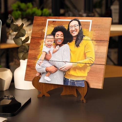 Personalized Wooden Photo Frame Rustic Wooden Picture - color: Frame Design