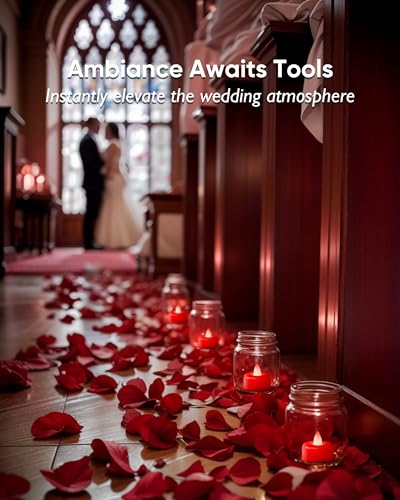 Amagic 12Pack Red Flameless LED Tea Lights Candles Battery Operated - color: Red, size: 12 Pack