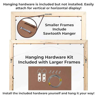 6x8 Black Shadowbox Frame - Interior Size 6x8 by 1.5 Inches Deep - Black Frame is Made to Display Items Up to 1.5 Inches Deep Includes Shatter Resistant Acrylic, Backing, Hardware - size: 6x8