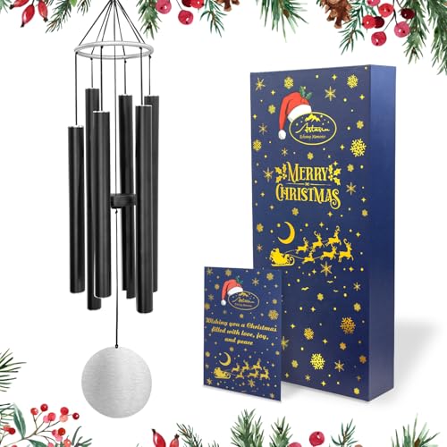 ASTARIN 36in Memorial Wind Chimes, Christmas Wind Chimes for Outdoors - size: 36”-Black-Christmas Gift Box