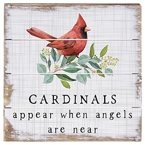 Simply Said, INC Perfect Pallets Petites - Cardinals Appear, 6x6 in Rustic Wood Sign PET2027 - color: Cardinals Appear - 6 inch