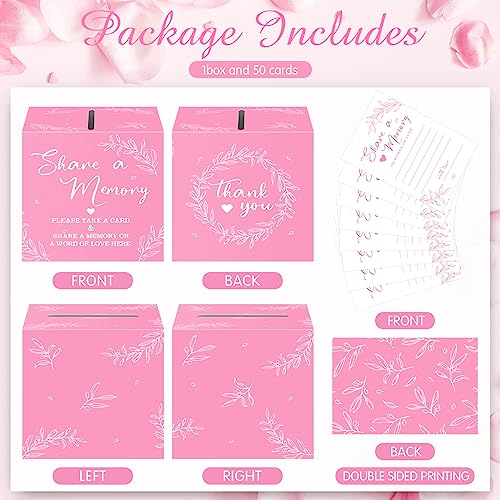 Pajean 50 Share a Memory Cards and Box, Pink, Trendy - color: Pink, style: Trendy